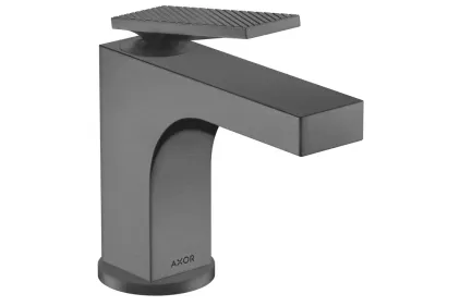 Змішувач Axor Citterio 90 Lever rhombic cut для умивальника pop-up, Brushed Black Chrome 39001340