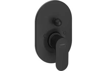 Змішувач Rebris S прихованого монтажу ванна/душ 200, Matt Black (72449670)