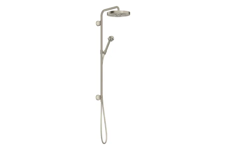 Душова система Axor One Showerpipe 280 1jet прихованого монтажу без змішувача, Brushed Nickel (48790820) зображення 1