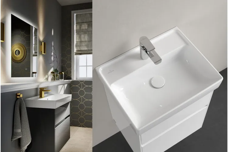 COLLARO Умивальник 500x400 мм з отвором та переливом White Alpin TitanCeram (43345001) image 6