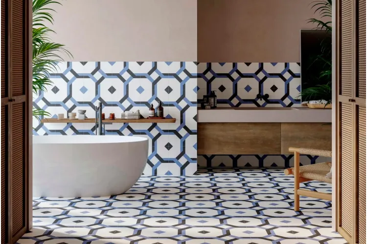 NANTES BLUE 33x33 (плитка для підлоги і стін) image 2