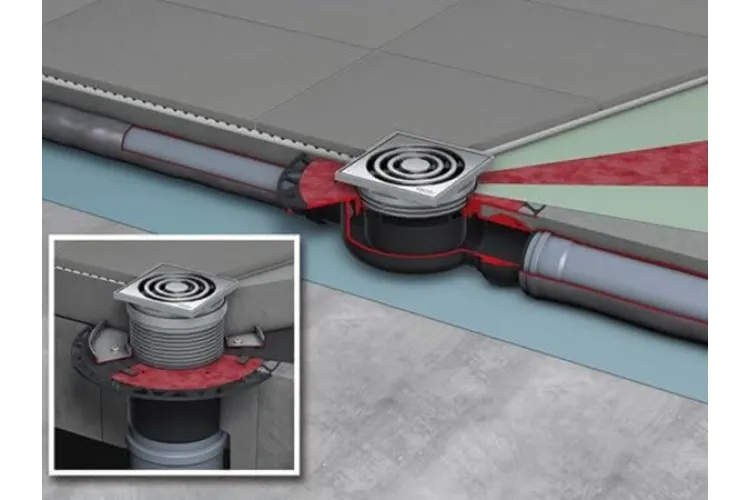 Зливний трап точковий TECEdrainpoint S "S110" низький, горизонтальний (3601100) зображення 3