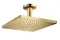 Верхній душ Raindance Select E 300 1jet Air EcoSmart з тримачем до стелі, Polished Gold Optic (26251990)