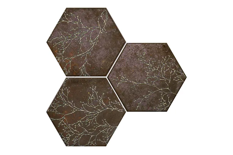 G-7254 OZONE BROWN DECOR HEXAGON 10MM 25x29 (плитка для підлоги і стін) image 2