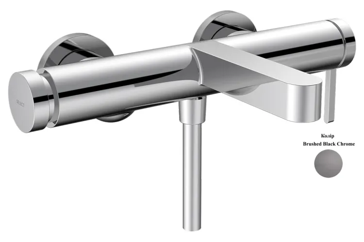 Змішувач Finoris для ванни, Brushed Black Chrome (76420340) image 1