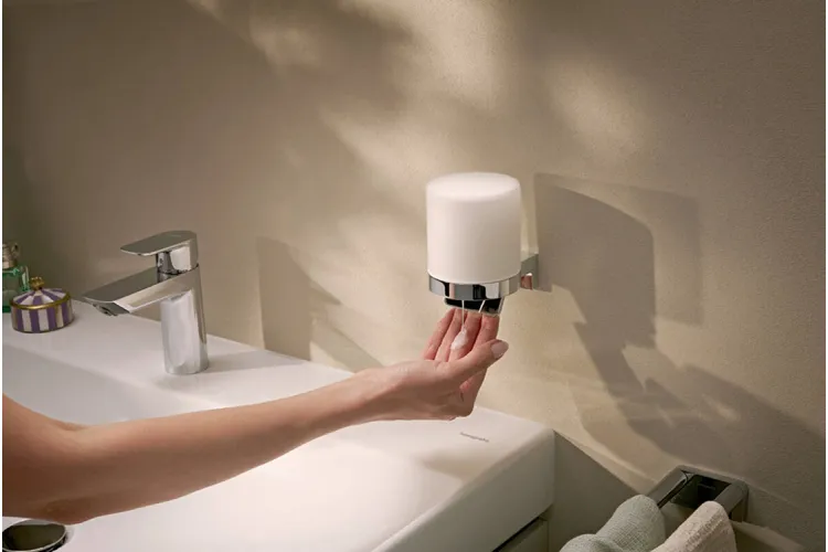 AddStoris S Дозатор підвісний для рідкого мила, Chrome/скло (41765000) image 2