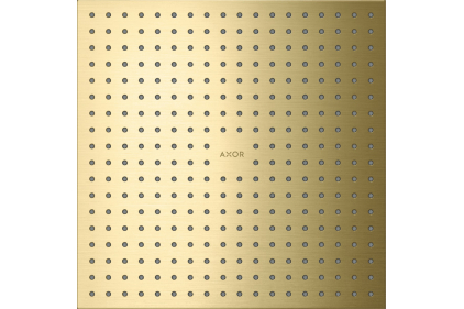 Верхній душ Axor 300х300 2jet монтаж зі стелі, Brushed Brass (35321950)