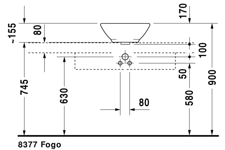 BACINO Умивальник на стільницю D 42 см (0325420000) image 6