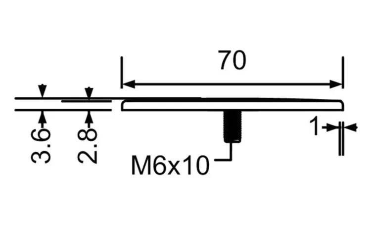 Накладка до сифона HC 252570 В для піддона SS-STWC70-CP зображення 2