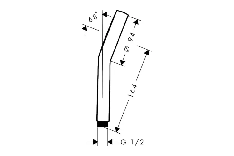 Ручний душ Activera S 1jet EcoSmart+, Matt Black (28032670) зображення 2