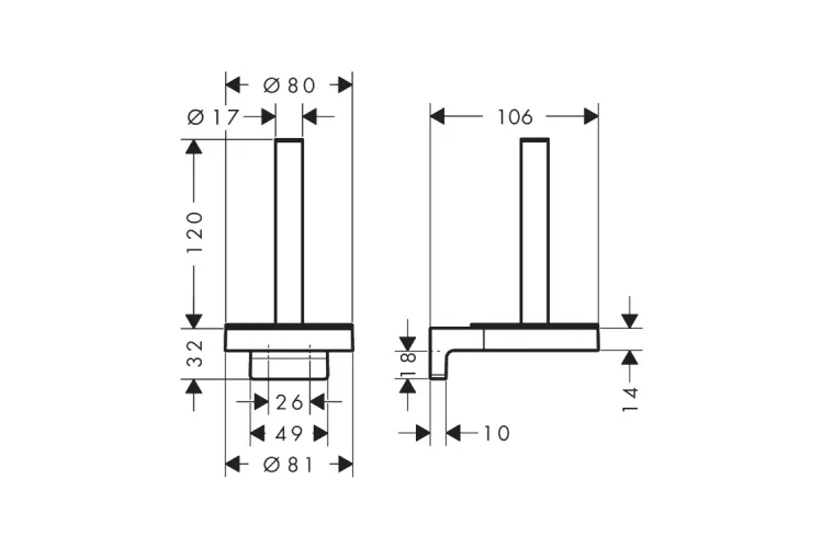 AddStoris S Тримач запасного паперу, Brushed Black Chrome (41786340) image 2