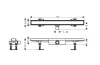 Трап для душу "RainDrain Compact Flat" 700 мм під плитку (56165000) image 4