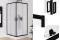Душова кабіна квадратна SUVIA BLACK 2D 80x80х190 скло satin ACTIVE SHIELD 5мм