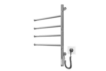 Рушникосушка ЕЛЕКТРИЧНА Веєр 600х445/50 TR чорний мат