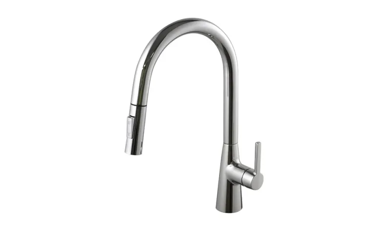 ROUND ECO N, Змішувач кухонний з витяжним виливом, chrome (100353754) image 1