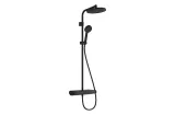 Душова система Activera S Showerpipe 240 1jet EcoSmart ShowerTablet Select 360, MattBlack (28638670)