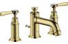 Змішувач Axor Montreux 30 для умивальника на 3 отвори Lever 16535930 Polished Brass image 1