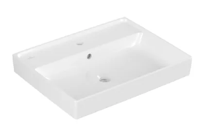 COLLARO Умивальник 600x470 мм з отвором та переливом White Alpin TitanCeram (4A336001)