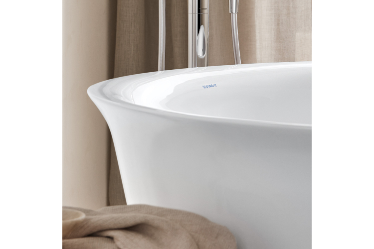 Купити WHITE TULIP Ванна вільностояча акрилова Ø140 см на рамі з панеллю та сифоном (700470000000000) фото №4