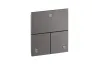 Перемикач ShowerSelect ID Square на 3 функції, Brushed Black Chrome (36780340) зображення 1