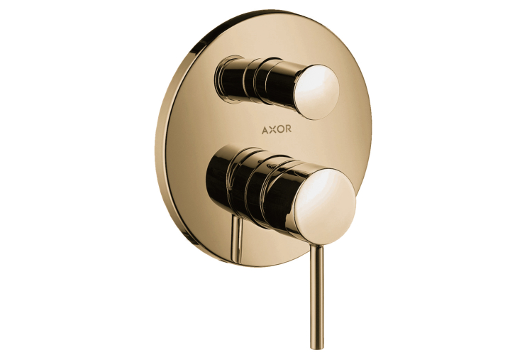 Змішувач Axor Starck Pin прихованого монтажу ванна/душ, Brushed Gold Optic 10416250 зображення 1