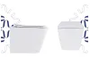 TERN Унітаз підвісний Ultra Quiet, Rimless із сидінням дюропластовим Slim повільнопадаючим,White image 4