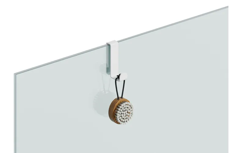 Гачок на скло "STYLE" RAL9016 white gloss image 1