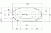 CAPE COD Ванна пристінна 190x90 см правостороння з ніжками та панеллю, DuraSolid® (700363000000000) image 3