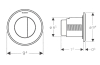 Кнопка змиву Type 10, хром глянець (116.055.КН.1) image 2