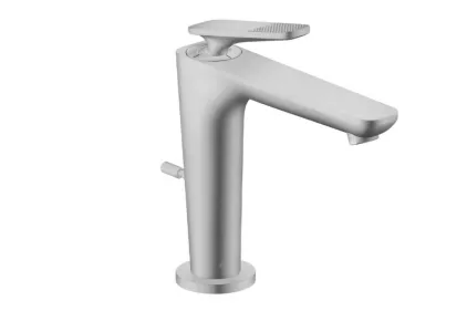 Змішувач Axor Citterio C 125 Cubic cut CoolStart для умивальника з д/к pop-up, Brushed Brass (49031950)