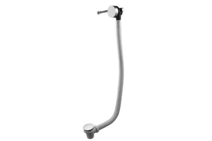 Сифон для ванни з наповненням через перлив, 120 см, chrome (100232818)