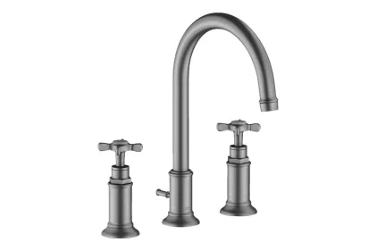 Змішувач Axor Montreux 180  для умивальника на 3 отвори Cross, Brushed Nickel 16513820