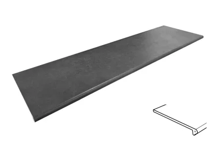 URBAN CAOBA Peldano Redondo 970183 сходинка заокруглена з капіносом 119.7x33x1.4 PZ724