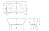 THEANO Duo Ванна вільностояча 155x75 Quaryl (UBQ155ANH7F200V-01) зображення 4