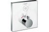 Термостат прихованого монтажу ShowerSelect Glass на 1 клавішу, колір білий/хромований (15737400)