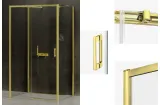Душова кабіна PRIME LIGHT GOLD 160x100x200 L скло Czyste ACTIVE SHIELD 6мм