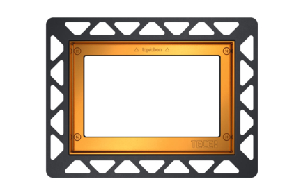 Рамка для монтажу панелей змиву TECEloop/square врівень зі стіною, позолочена (9240648)