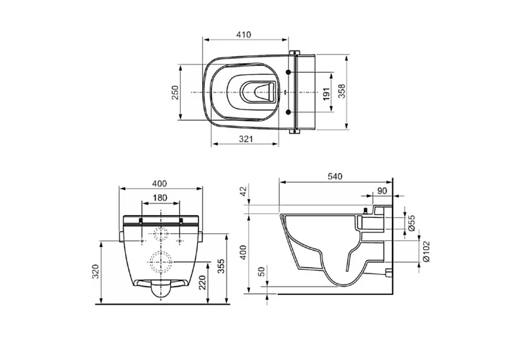 TECE ONE унітаз з функцією біде  (9700200) image 3