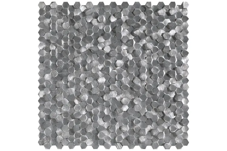 G150 GRAVITY ALUMINIUM 3D HEXAGON METAL 30.7x30.1 (мозаїка) image 1