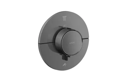 Термостат прихованого монтажу AXOR ShowerSelect ID Round на 2 функції, Polished Black Chrome (36750330)
