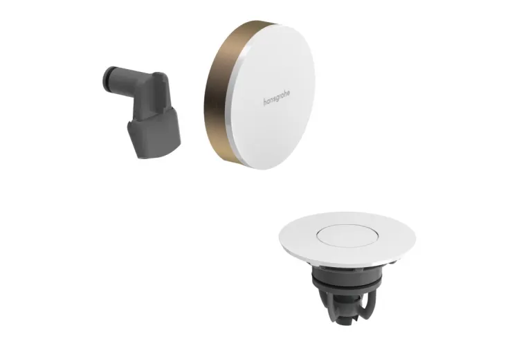 Зовнішня частина Exafill II до сифона на ванну з наповненням Brushed Bronze/White Gloss 58119140 зображення 1