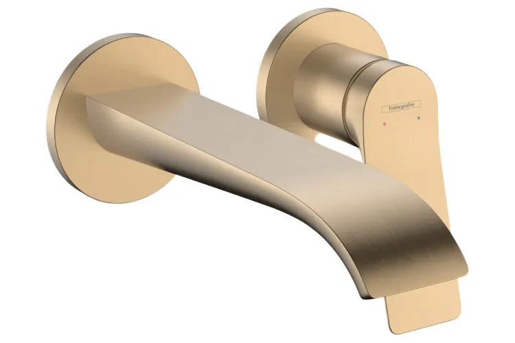 Змішувач Vivenis 195 для умивальника зі стіни, Brushed Bronze (75050140) зображення 1