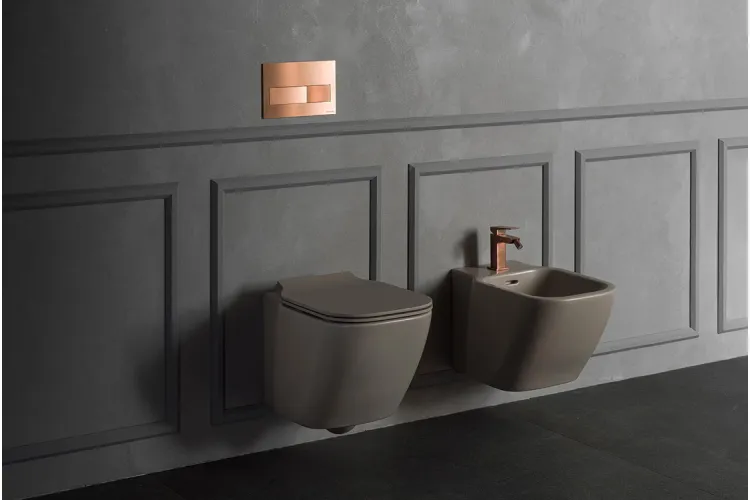 SQUARE, Змішувач для біде, brushed copper (100281901) зображення 2