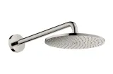 Верхній душ Raindance S 240 Showerpipe PowderRain 1jetP з тримачем, Stainless Steel Optic (27607800)
