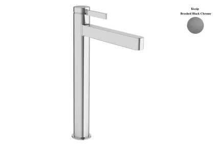 Змішувач Finoris 260 CoolStart для умивальника з д/к push-open, Brushed Black Chrome (76072340)