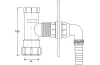 Сифон для пральної машини з отвором 40 мм HC14WM40 image 2