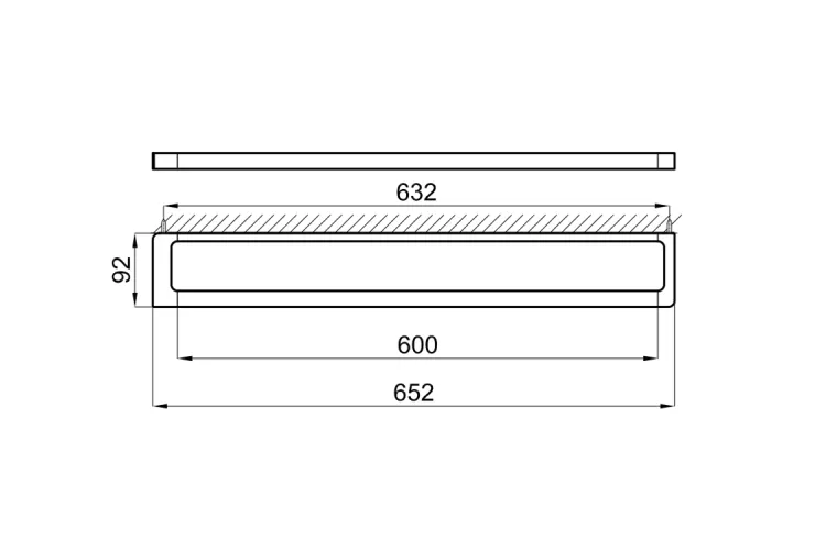 LOUNGE, Рушникотримач 65 см, titanium (100213341)  image 3