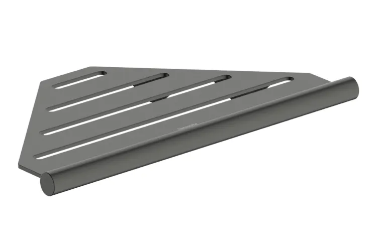 AddStoris S Поличка кутова 15.4х15.4x30.2 см, Brushed Black Chrome (41761340) image 1