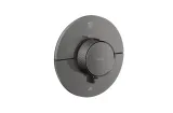 Термостат прихованого монтажу AXOR ShowerSelect ID Round на 2 функції, Polished Black Chrome (36750330)
