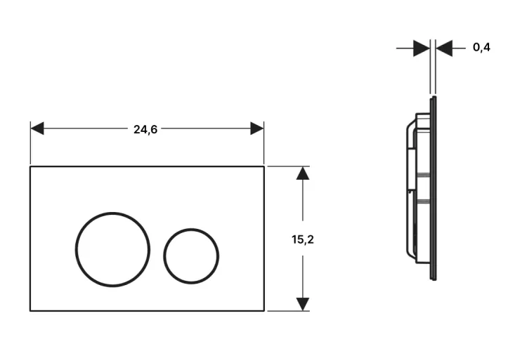 Кнопка змиву Sigma 40 round, червоне золото / матовий (115.628.QB.1) зображення 2